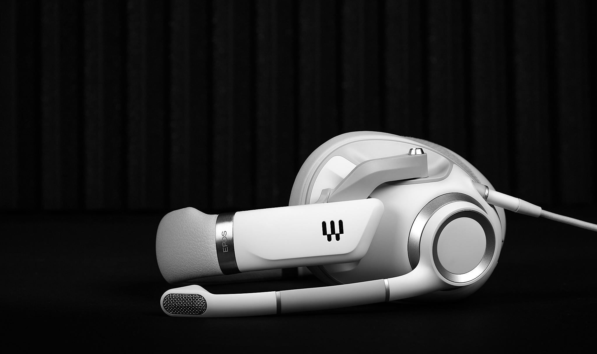 A white headset.