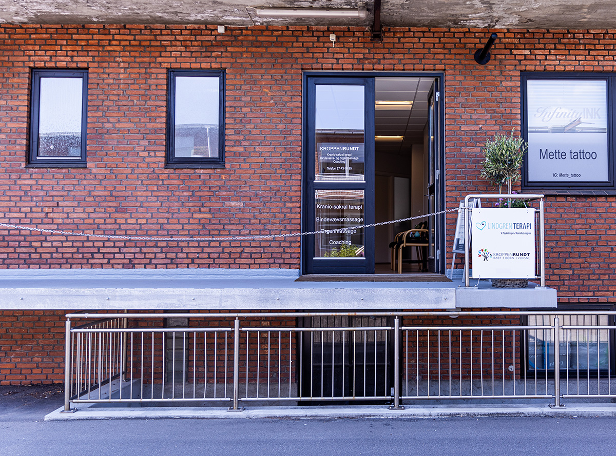 Front entrance to a cranio sacral therapy clinic.