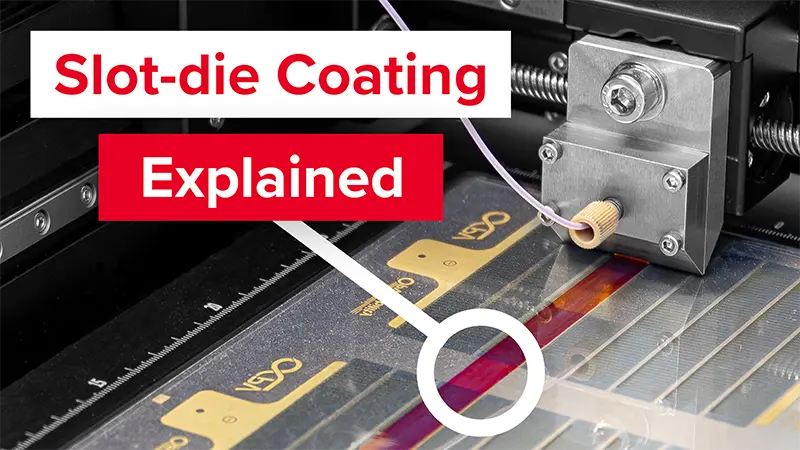 Laboratory equipment for coating and/or characterizing printed electronics.