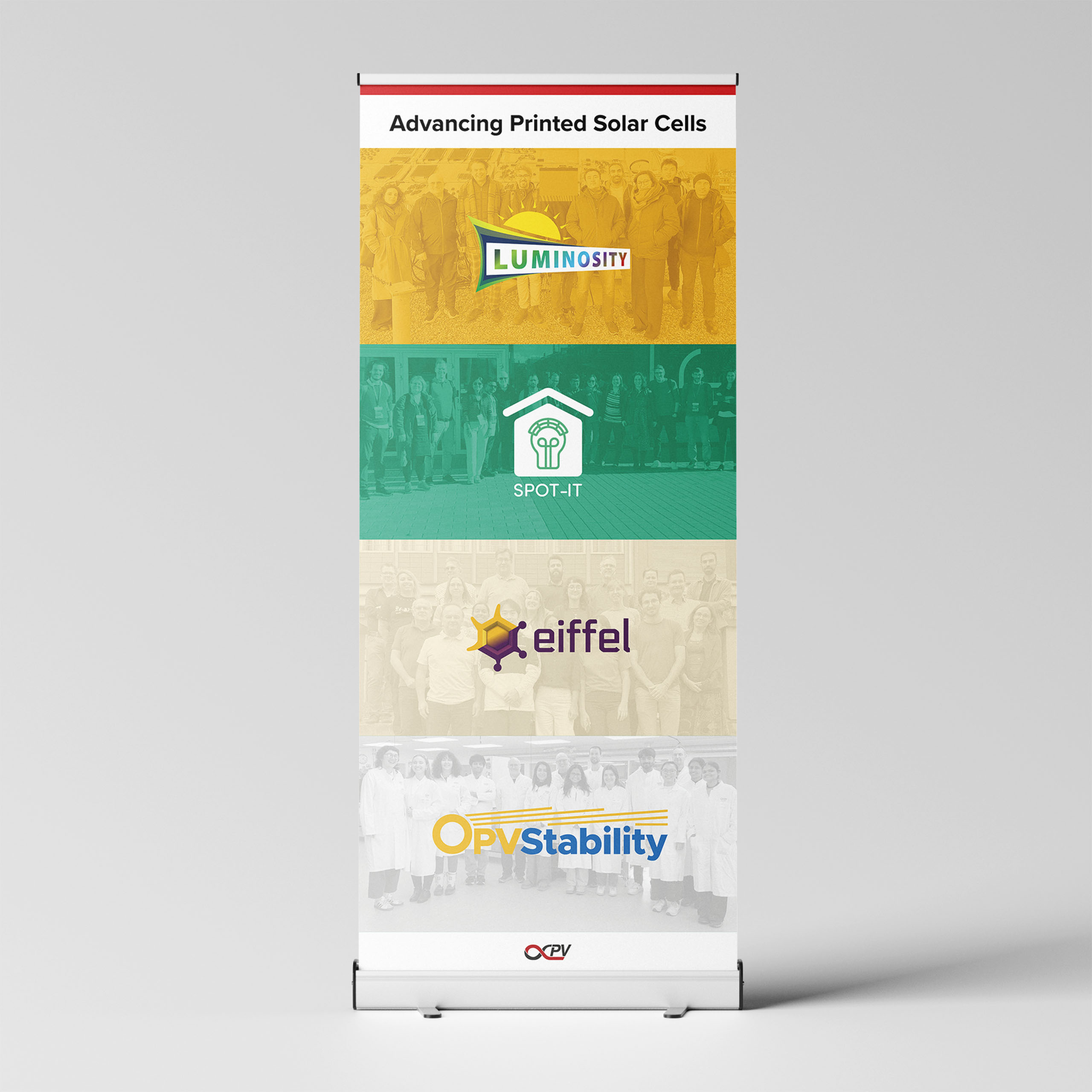 Roll-up banner.