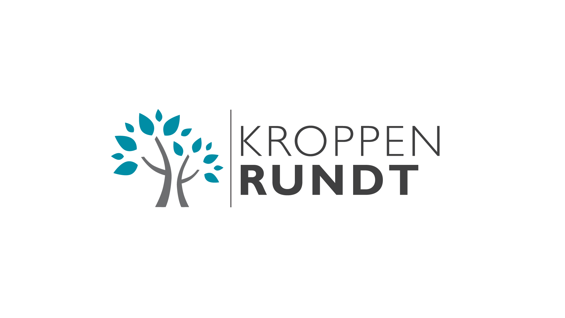A blue tree with a text that reads 'Kroppen Rundt'.