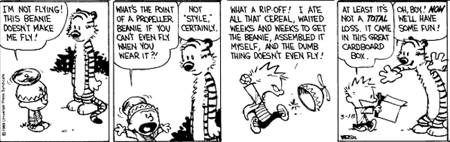 Calin and Hobbes comic.