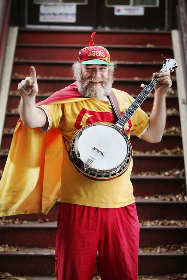 Stacy Samuels, founder of Interstellar Propeller, in his banjo man outfit.