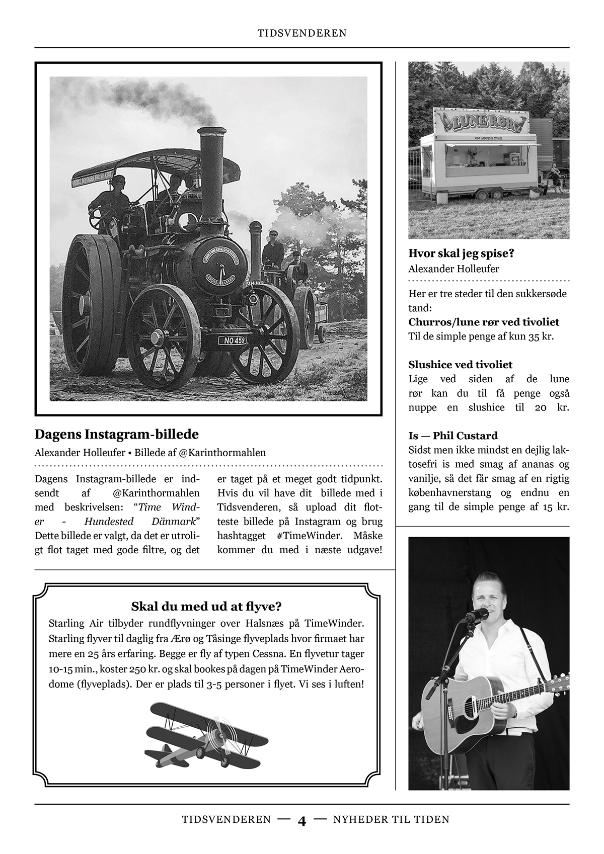 A page of the newspaper, Tidsvenderen.
