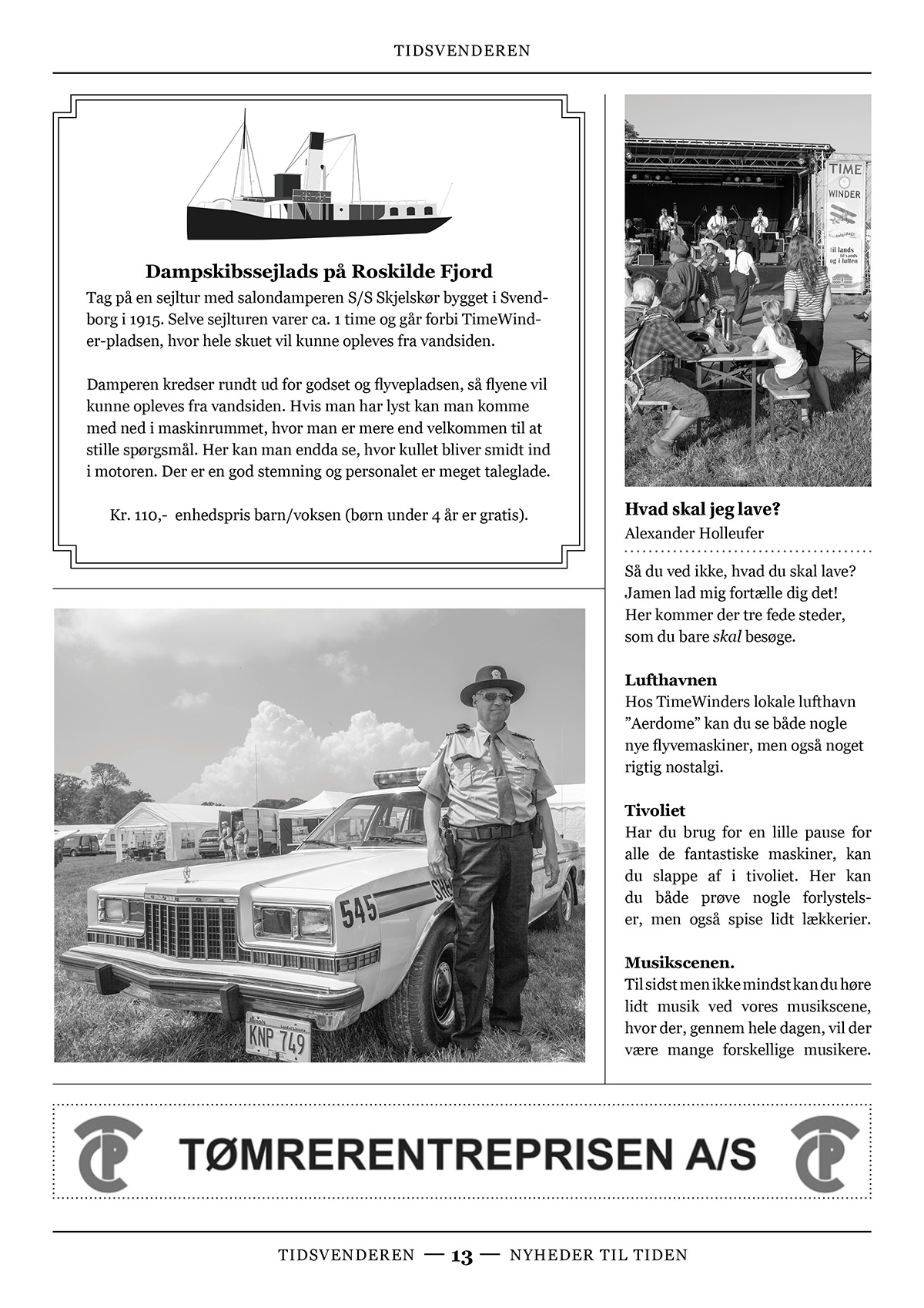 A page of the newspaper, Tidsvenderen.