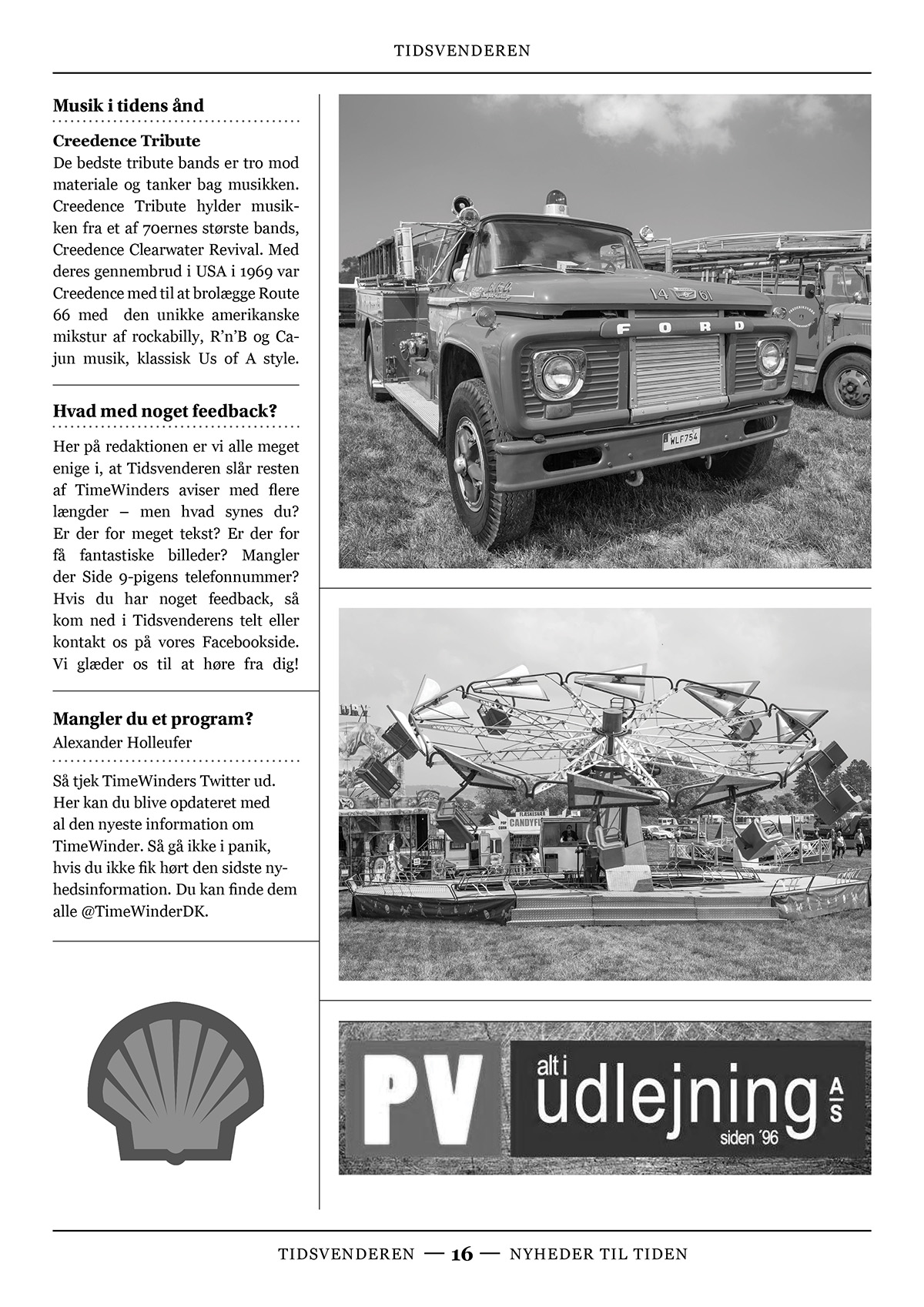 A page of the newspaper, Tidsvenderen.