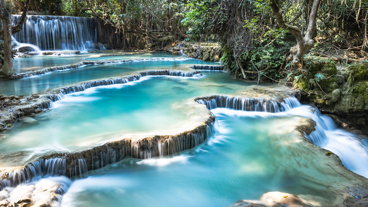 A waterfall.