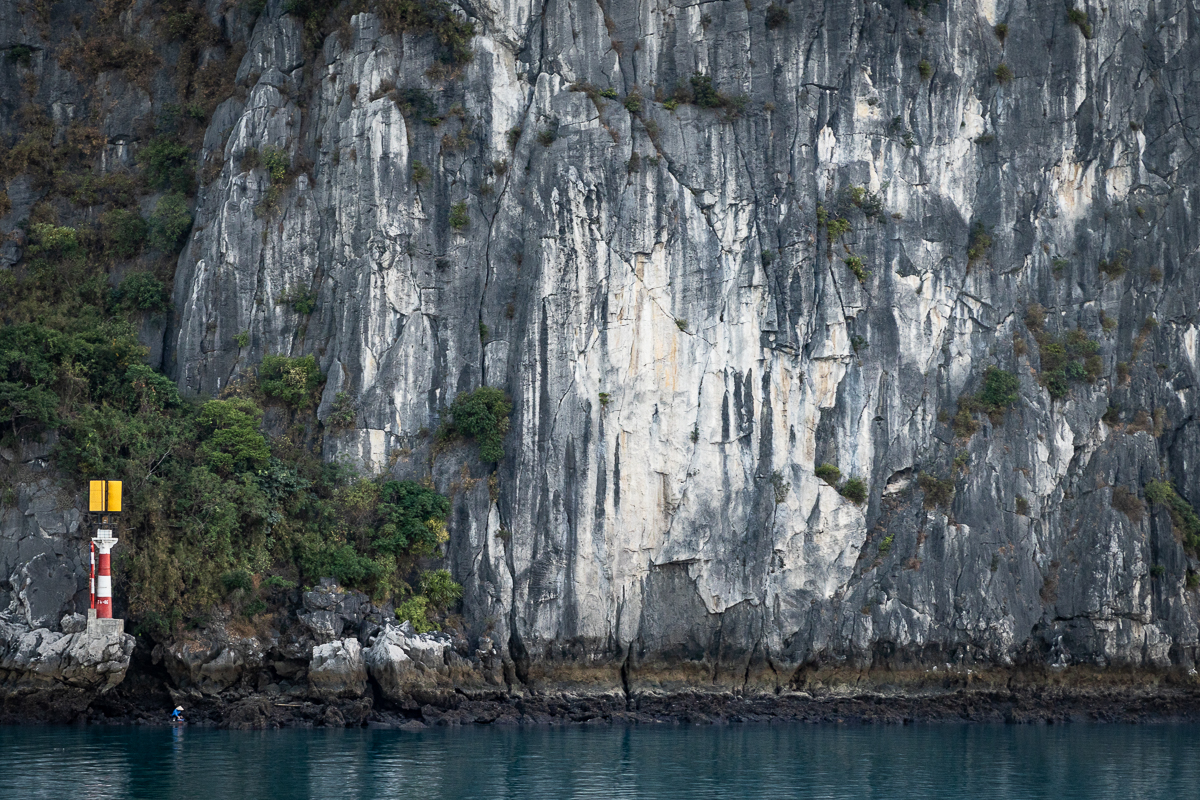 A limestone island.