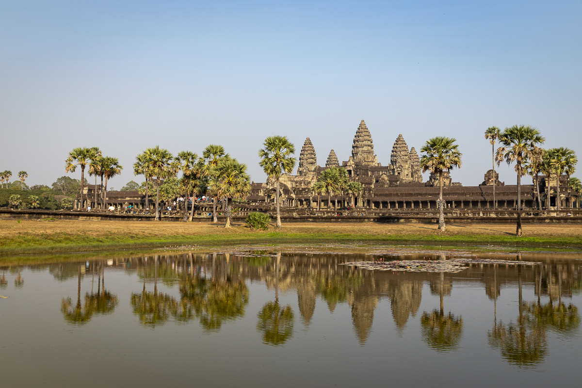 The Angkor Wat temple.